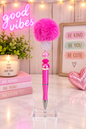 Pink Fluff Pen