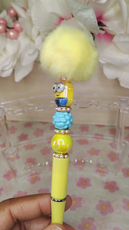 Minion Inspired | Sunny Buddy Pom-Pom Pen ☀️💛