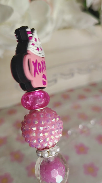 XOXO Hot Cocoa Cutie Beaded Pen