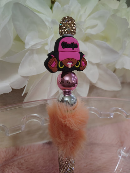 Boss Babe Glam Beaded Pen