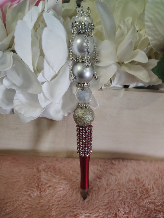 Royal Crown Handmade Beaded Pen
