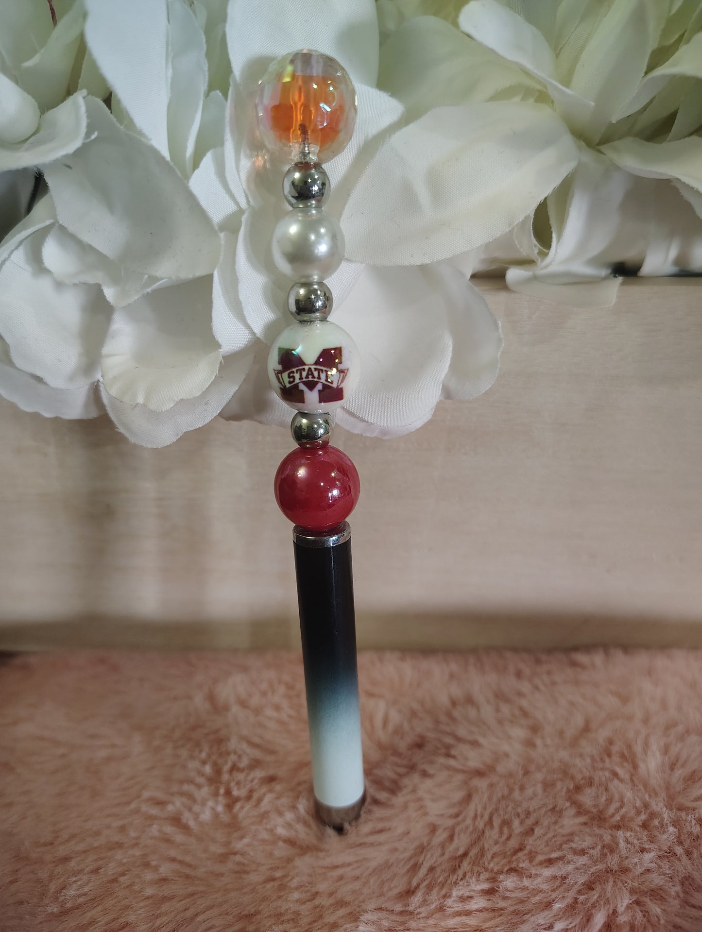 School Inspired Beaded Stylus Pen