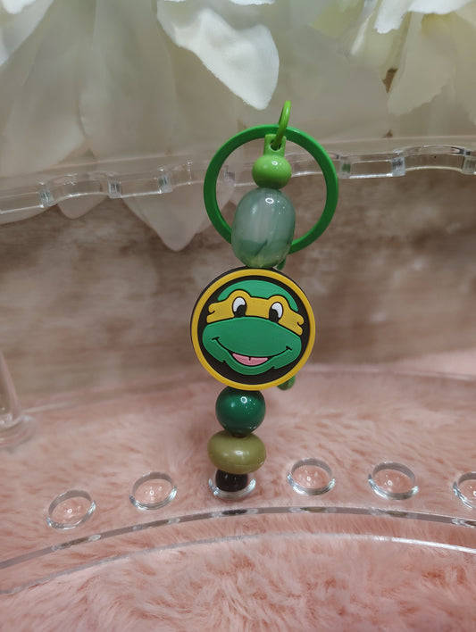 TMNT Inspired Beaded Keychain