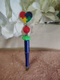 Autism Awareness Puzzle Heart Beaded Pen