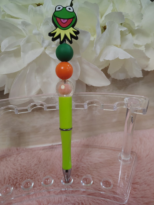 Kermit the Frog Inspired Beaded Pen
