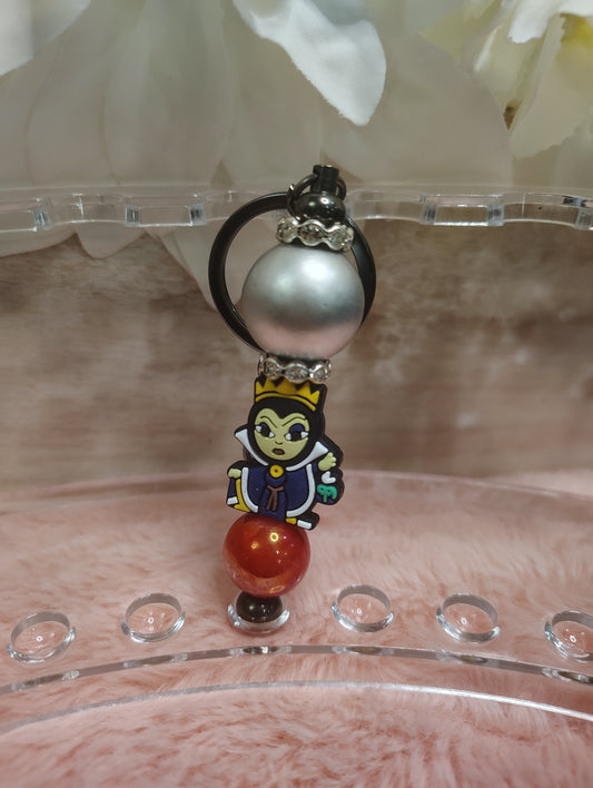 Evil Queen Inspired Beaded Keychain